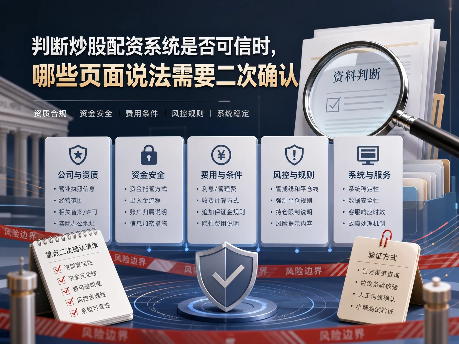 判断炒股配资系统是否可信时，哪些页面说法需要二次确认缩略图