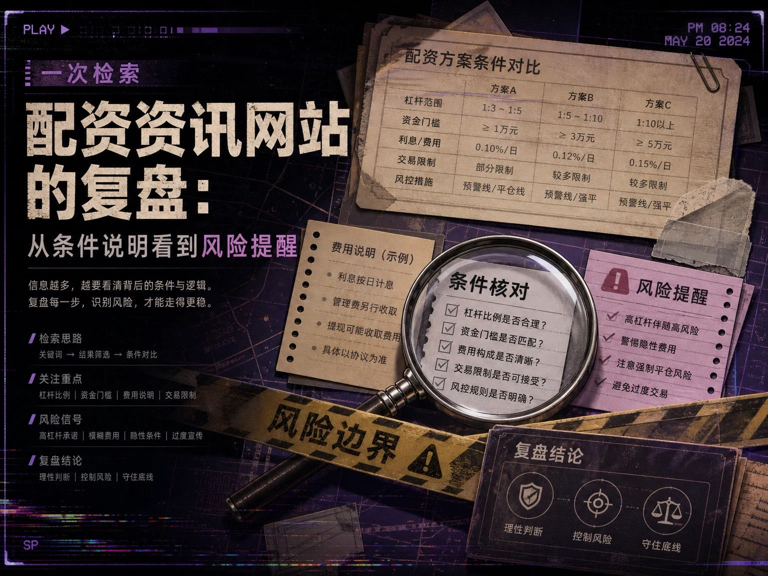 一次检索配资资讯网站的复盘:从条件说明看到风险提醒 插图
