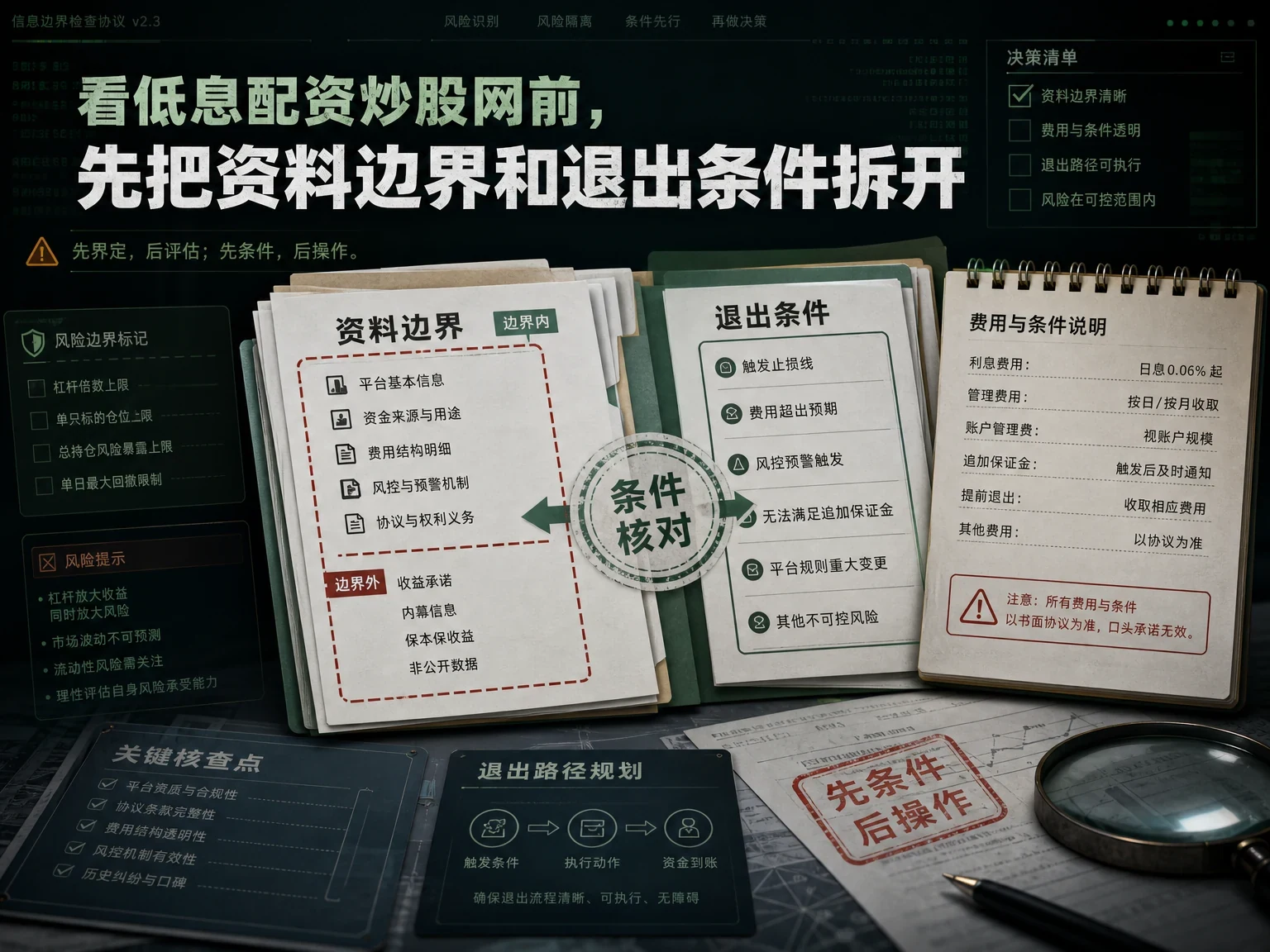 看低息配资炒股网前，先把资料边界和退出条件拆开缩略图