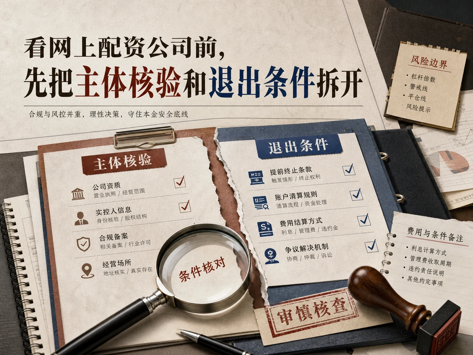 看网上配资公司前，先把主体核验和退出条件拆开 插图
